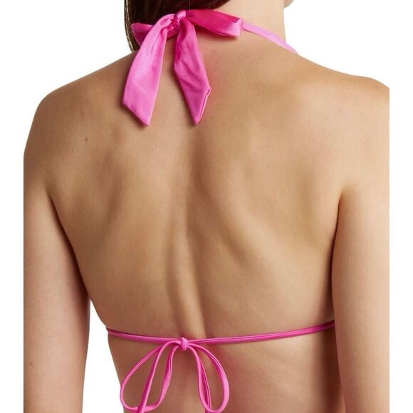 VYB Hot Malibu Pink Halter Bikini Top XS - Picture 3 of 4